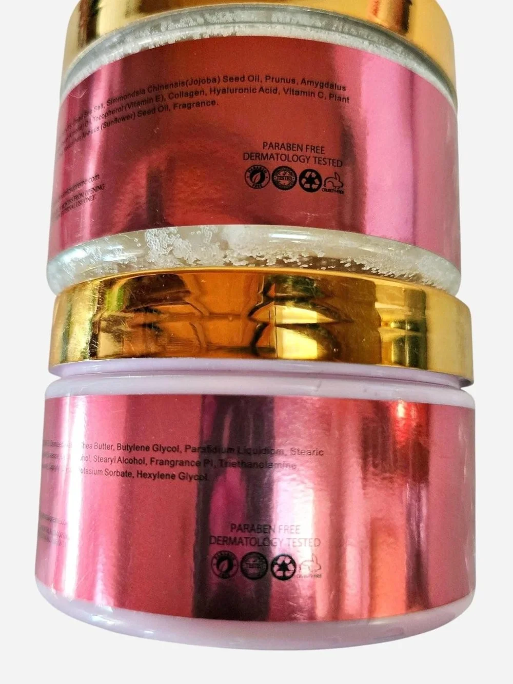 BUNDLE: Dynamic Gemstone Rose Quartz Salt Scrub and Body Butter 10oz each